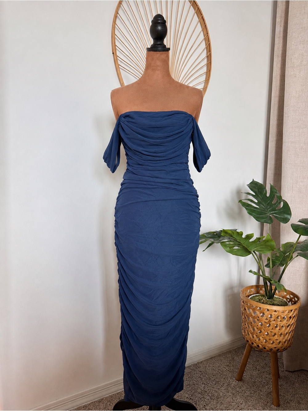 Women’s Wedding Guest Dress - Navy Blue Wedding Guest Dress